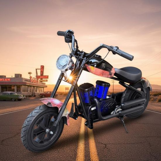 صورة دباب أطفال كهربائي هارلي عيني موديل 2026